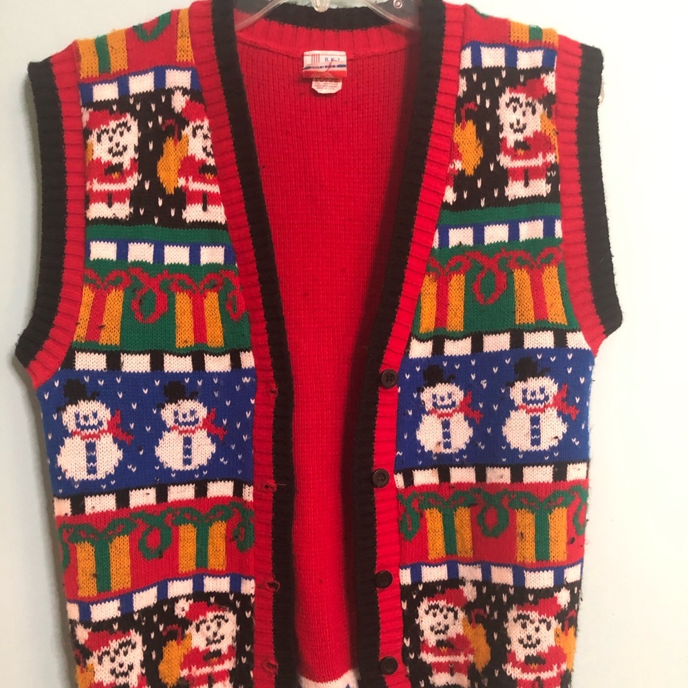 Christmas knitted sweater / vest